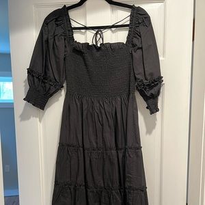 Hill House Nesli Nap Dress - black XS